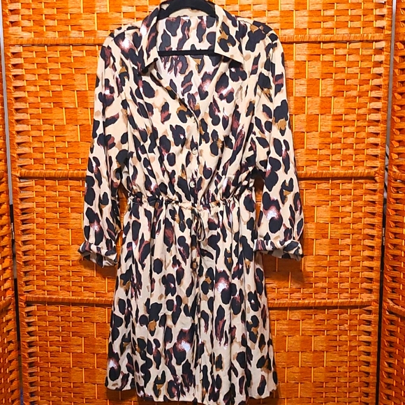SHEIN Dresses & Skirts - NWOT Plus Leopard Print Dress